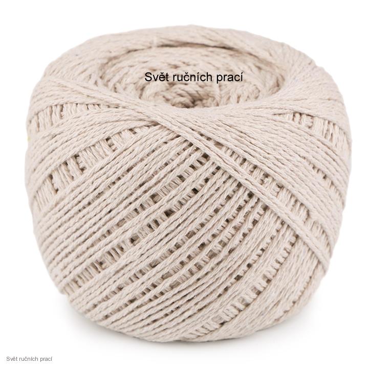 Bavlněná příze na macramé - světlá režná