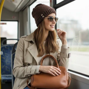 Se zlatými odlesky II. - čepice s knoflíčky