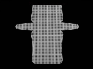 Plastová kanava -  na kabelku -  bílá