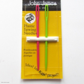 Plastové jehly JJ -pro výuku dětí + na sešívání pleteniny 