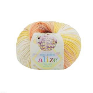 BABY WOOL BATIK - 7721 pestrobarevná