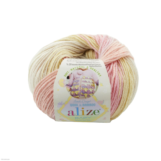 BABY WOOL BATIK - 2807 pestrobarevná