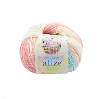 BABY WOOL BATIK - 3045 pestrobarevná